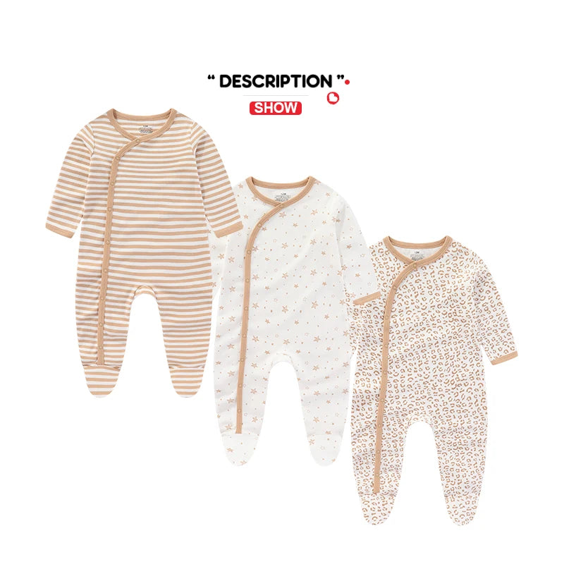 3PCS/Set Autumn Unisex Baby Rompers