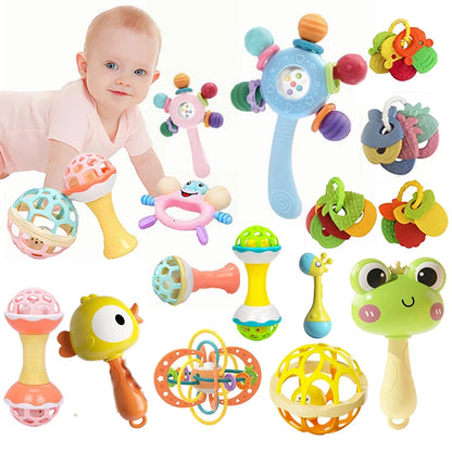 Sensory Baby Teether Rattle Hand Grip