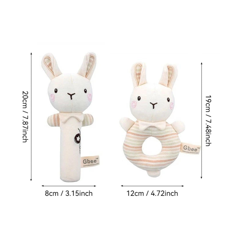 Organic Cotton Hand Rattle Baby Toy