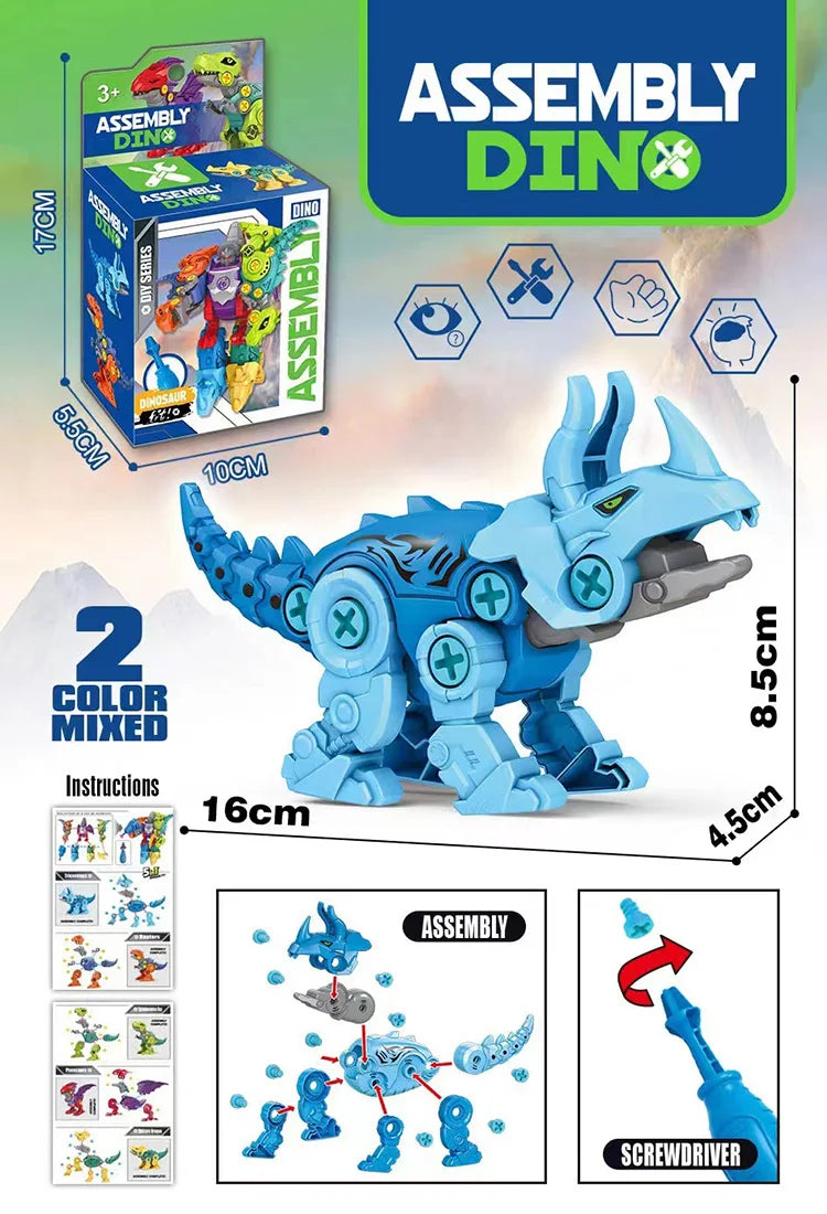 5 IN 1 Children Assembly Dinosaur Transformation