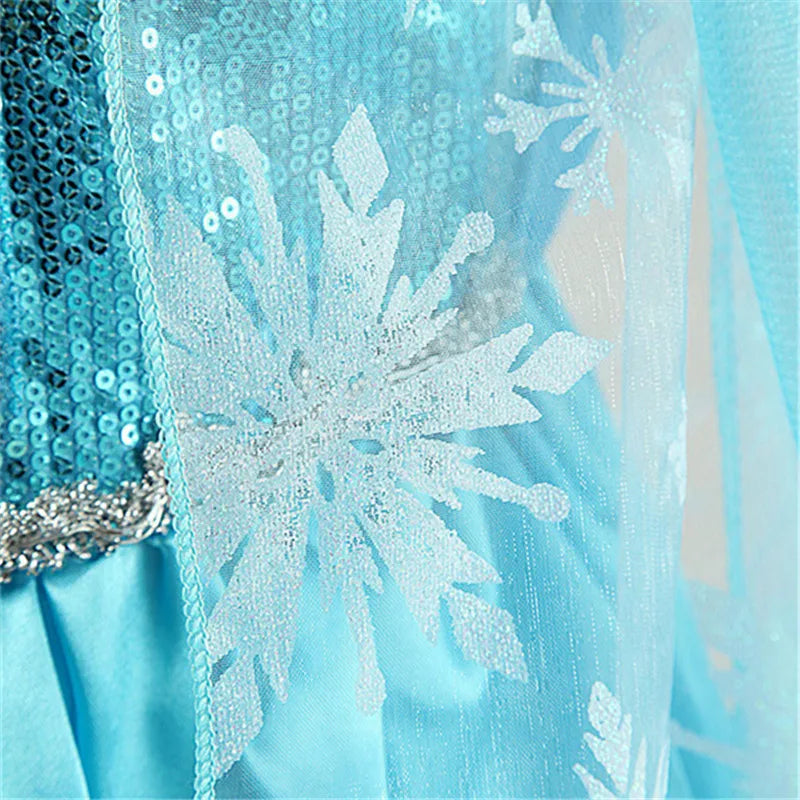 Girls Snow Queen Elsa Kids Costumes