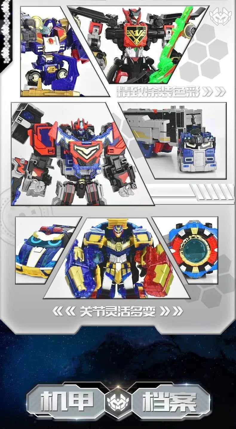 Metal Cardbot Transforming Mecha Robot