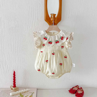 Baby Clothes Lace Collar Bodysuit