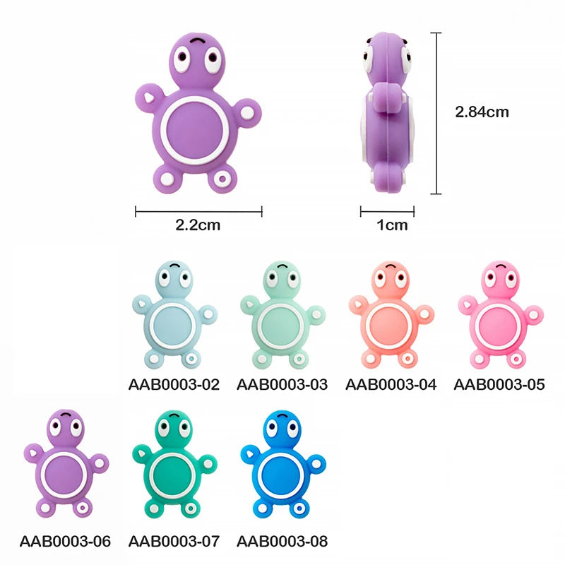 I Love Mom Dad Silicone Beads