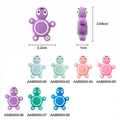 I Love Mom Dad Silicone Beads