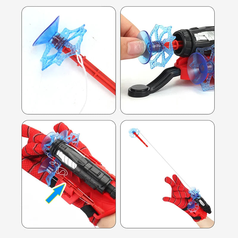 Superhero Launcher with Silk Glove Spiders Web