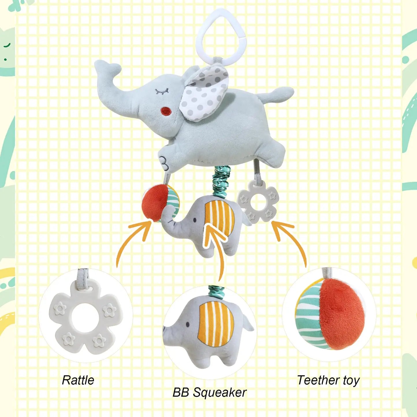 Rattles Crinkle Squeaky