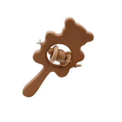 Wood Teether Rabbit Owl