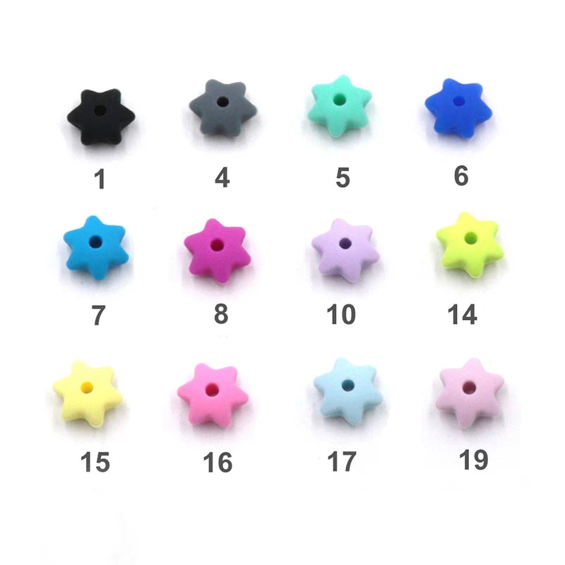 I Love Mom Dad Silicone Beads