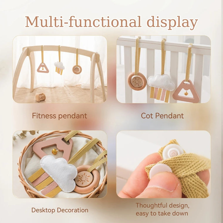 Wooden Mobile Crib
