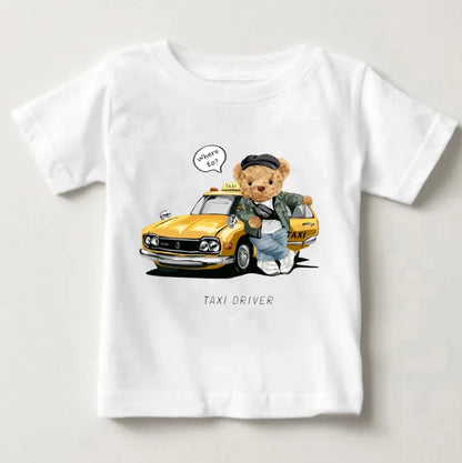 Cute Bear Boys Girls T-shirt
