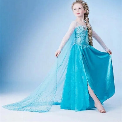 Girls Snow Queen Elsa Kids Costumes