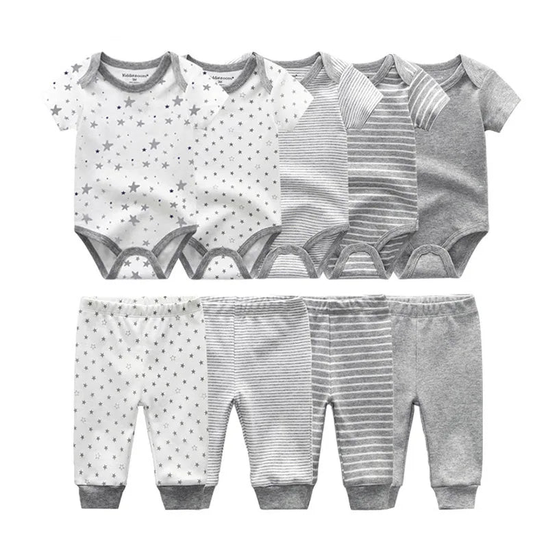 Unisex Newborn Bodysuits+Pants