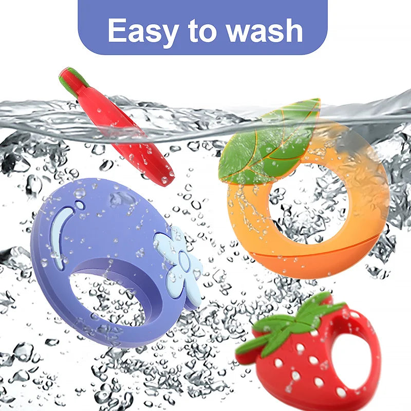 Cartoon Leaf Baby Silicone Teether