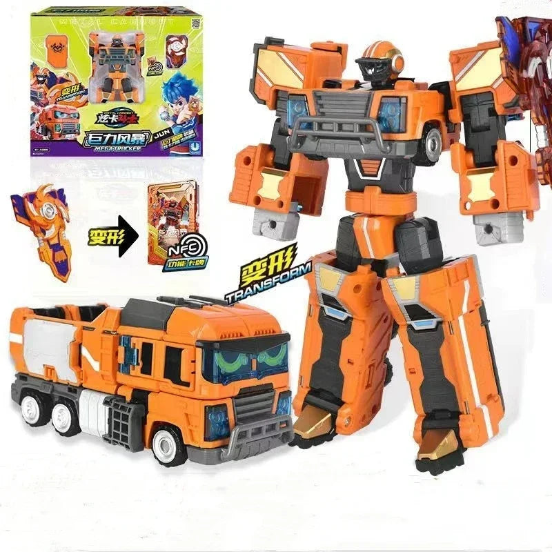 Metal Cardbot Transforming Mecha Robot