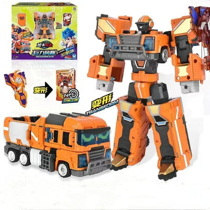 Metal Cardbot Transforming Mecha Robot