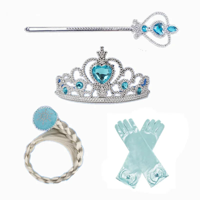 Girls Snow Queen Elsa Kids Costumes