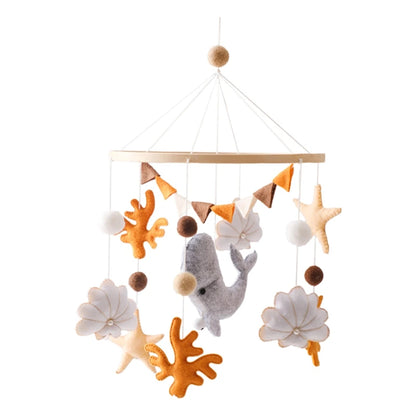 Wooden Crib Mobile Baby Bed Bell Rattle Toy