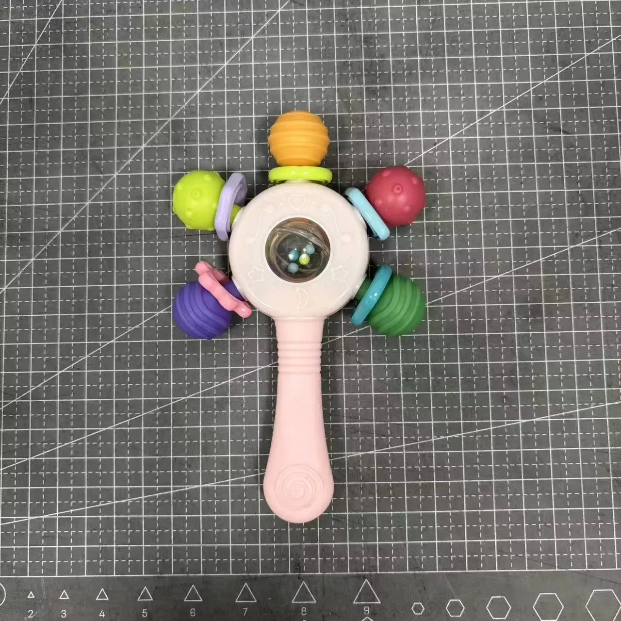 Sensory Baby Teether Rattle Hand Grip