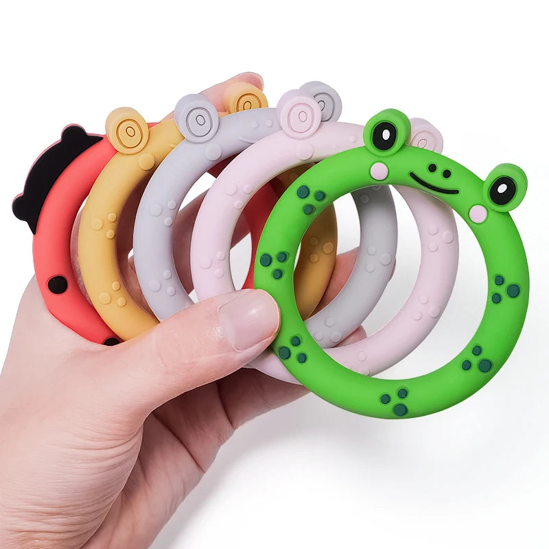 Cartoon Leaf Baby Silicone Teether
