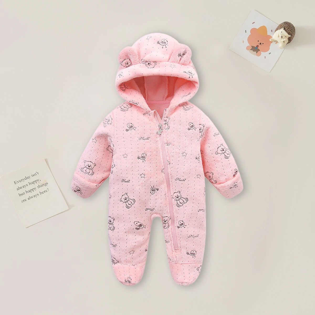 AYNIGIELL 0-12M Cartoon Newborn Bodysuit