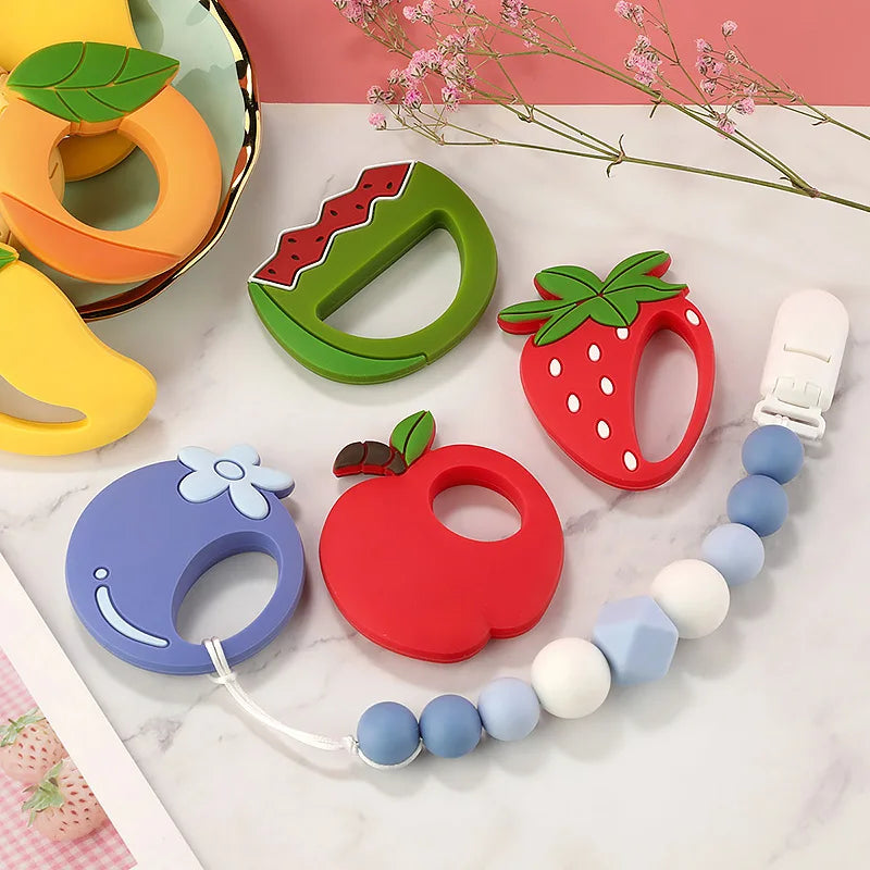 Cartoon Leaf Baby Silicone Teether