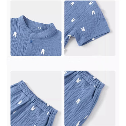 Summer Organic Cotton Baby Boy Suits