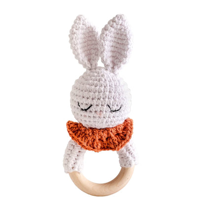 Crochet Animal Bear Rattle Toy