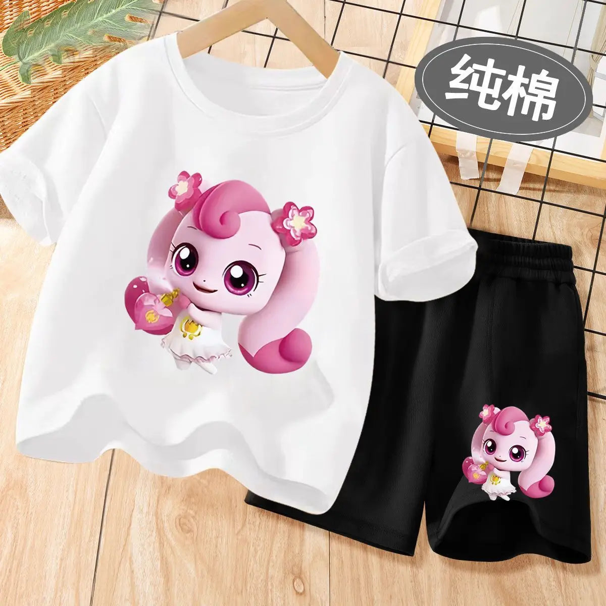 Girls summer t-shirt shorts set