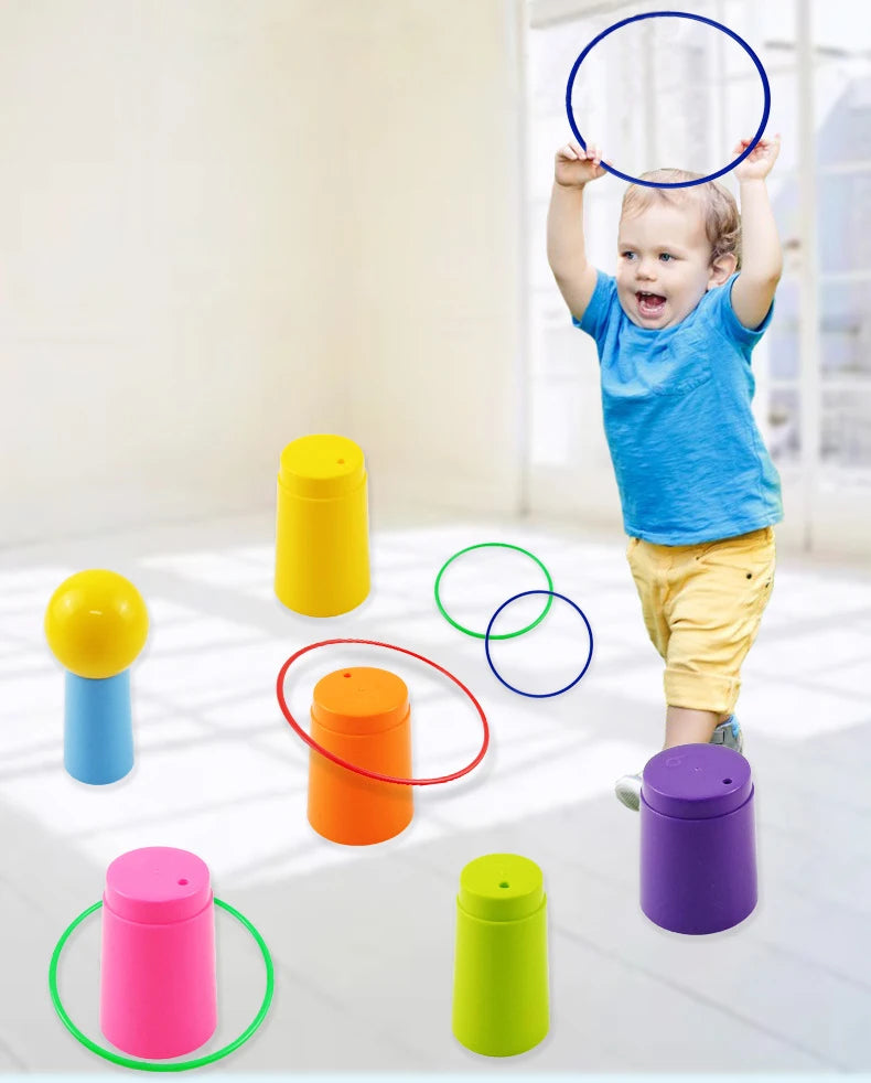 Children Throw Circle Game