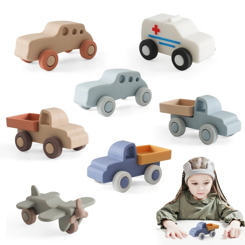 Baby Silicone Teether Cartoon Car