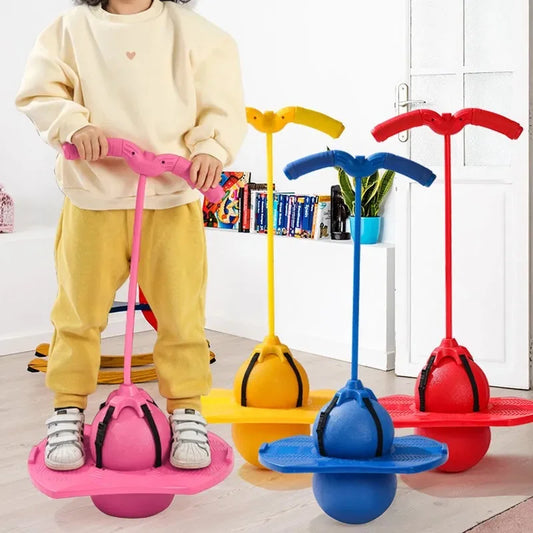 Bouncing Ball with Handle and Pump