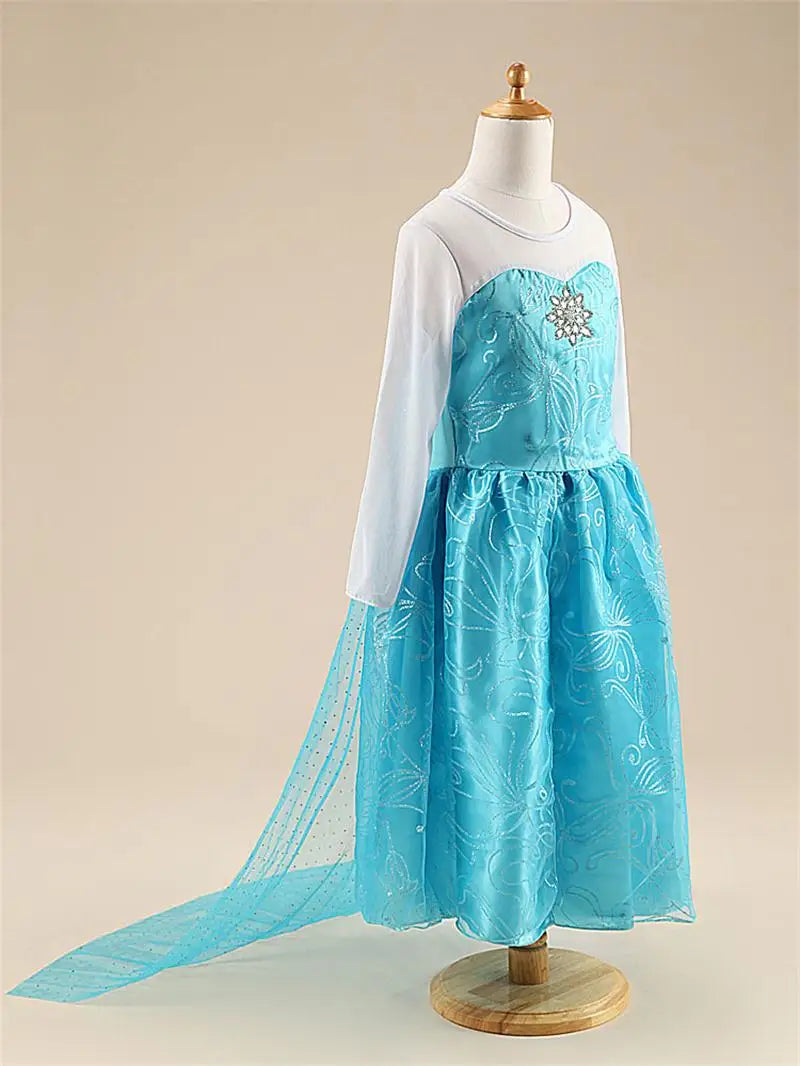 Girls Snow Queen Elsa Kids Costumes