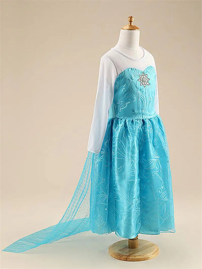 Girls Snow Queen Elsa Kids Costumes