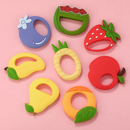 Cartoon Leaf Baby Silicone Teether