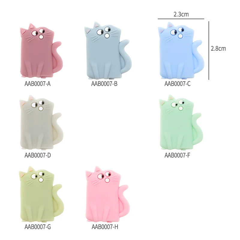 I Love Mom Dad Silicone Beads