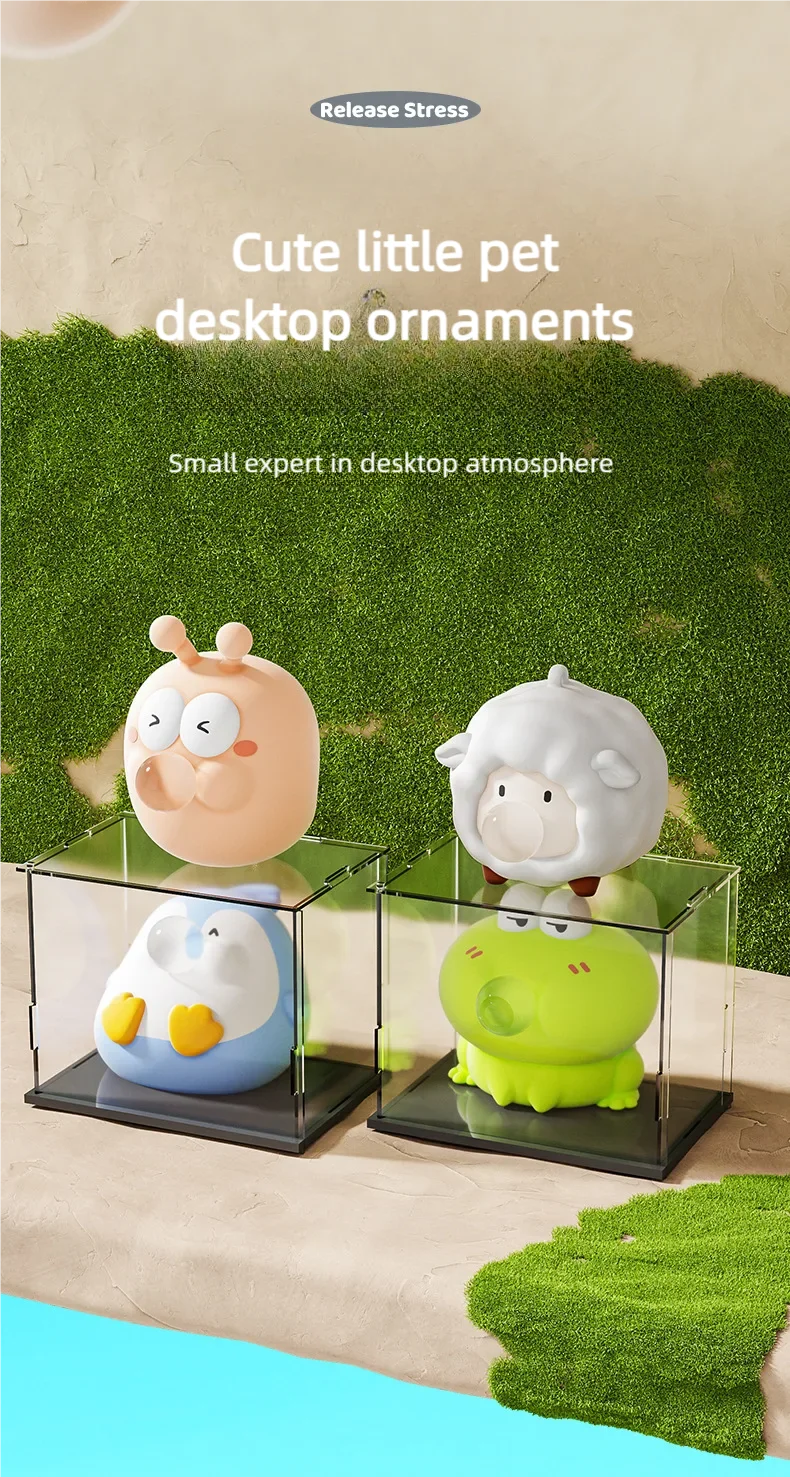 Cute Animal Spitting Bubbles Squish Squeeze Toy