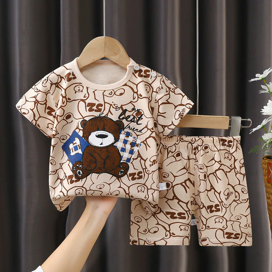 Cartoon Printed Clothing Pure Cotton Home Clothes