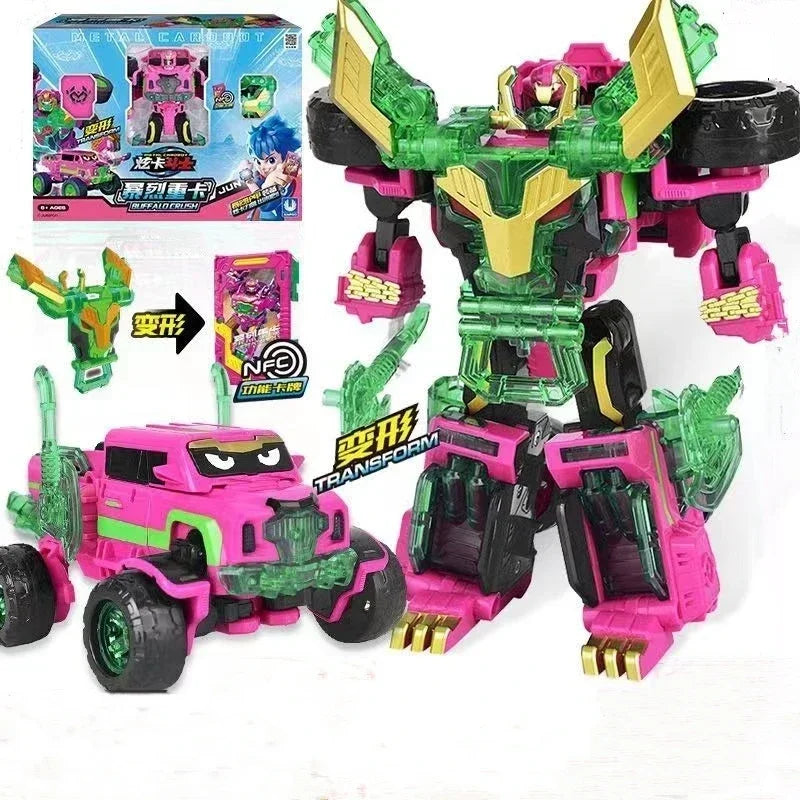 Metal Cardbot Transforming Mecha Robot