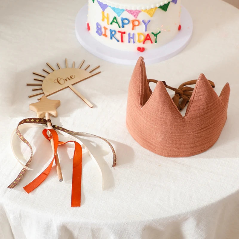 Baby Birthday Hat Set