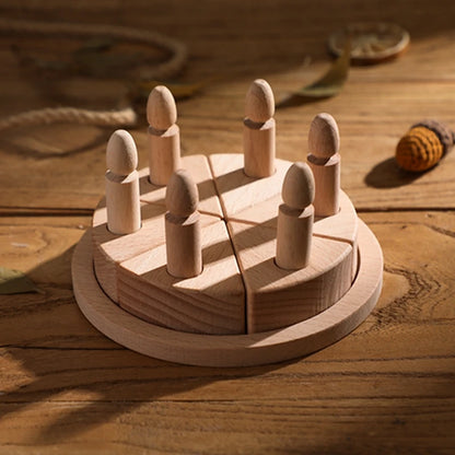 Wooden Cartoon Cake