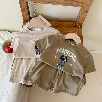 Printed Bear Cute Baby Girl And Boy T-shirt