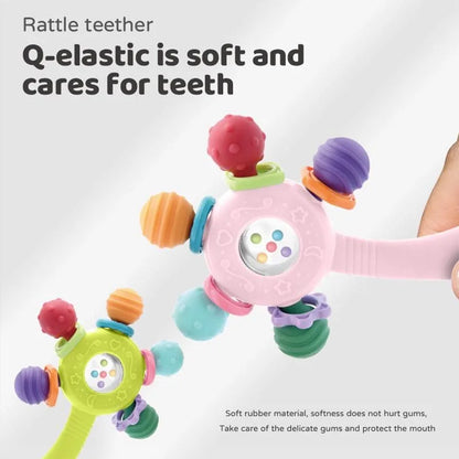 Sensory Baby Teether Rattle Hand Grip