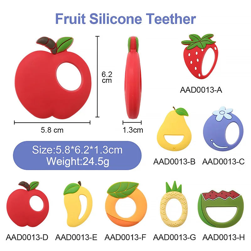 Cartoon Leaf Baby Silicone Teether