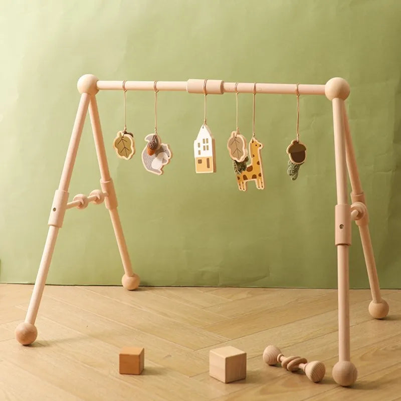 Wooden Mobile Crib