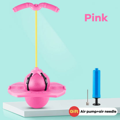 Bouncing Ball with Handle and Pump