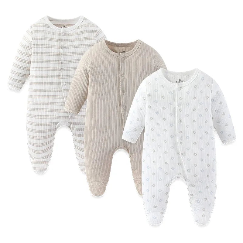 3PCS/Set Autumn Unisex Baby Rompers