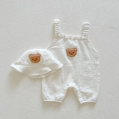 3Pcs Muslin Baby Jumpsuit