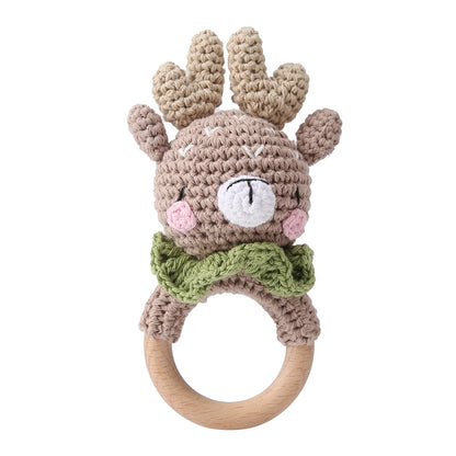 Crochet Animal Bear Rattle Toy