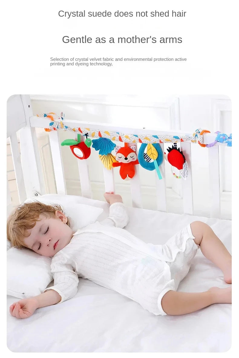 Sensory Baby Plush Rattle Toy